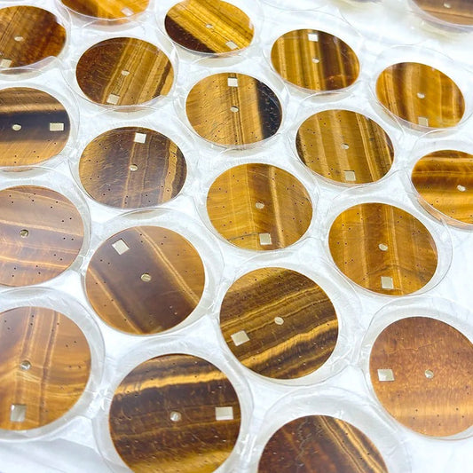 Natural Yellow Tiger’s Eye Stone Dial
