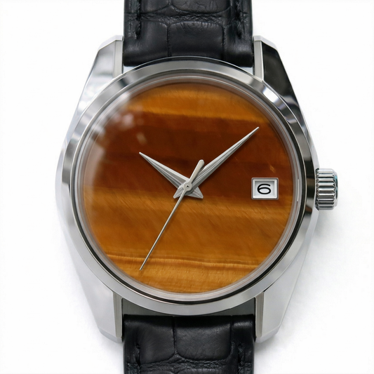 Ducwatches DW0226 - Natural Yellow Tiger’s Eye Stone Dial Limited Edition 68pcs