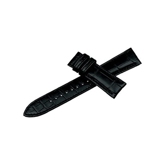 DWS02 Black (Oil matte) Crocodile Strap